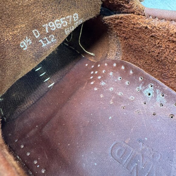 Eastland Womens Size 9.5 D Brown Leather Boat Shoes Moc Toe Casual Loafers - Picture 5 of 8